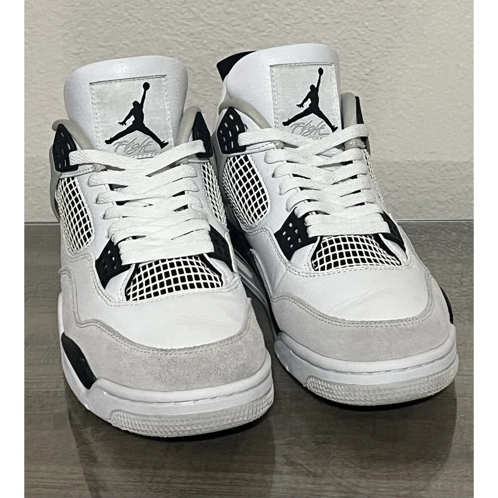 Jordan 4 Retro Military Black - DH6927-111 Size 10 With Box CLEAN